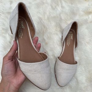 Toms Jutti D'orsay Birch hemp Suede flats